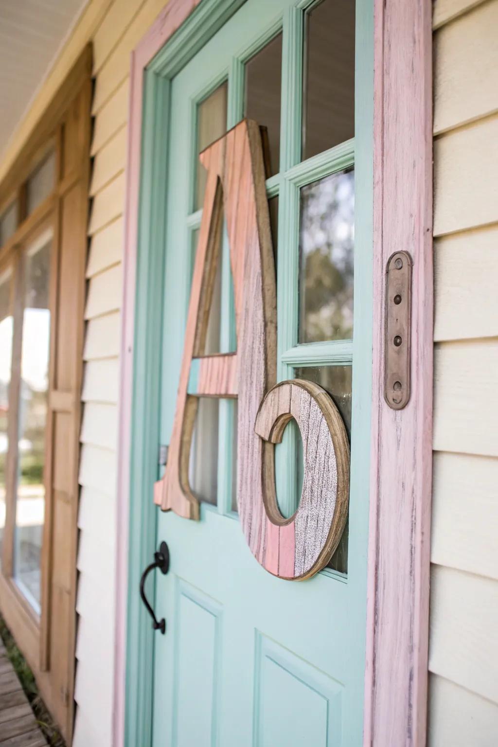 A customized abbreviation contributes a bespoke and stylish accent.