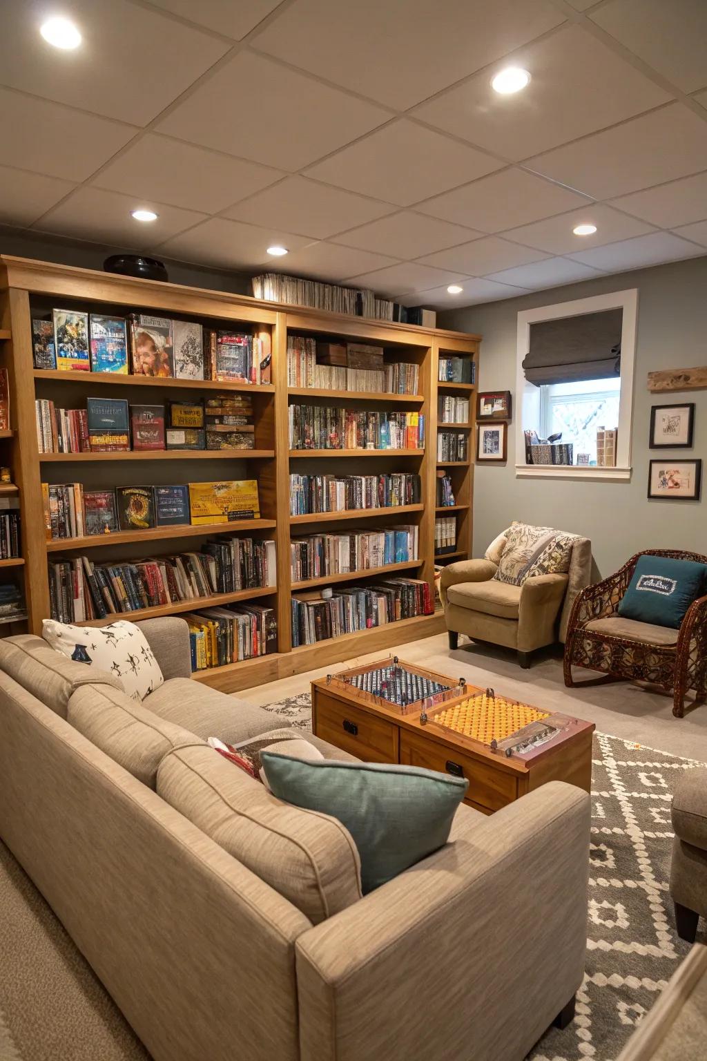 Foster social interaction with a board game library.