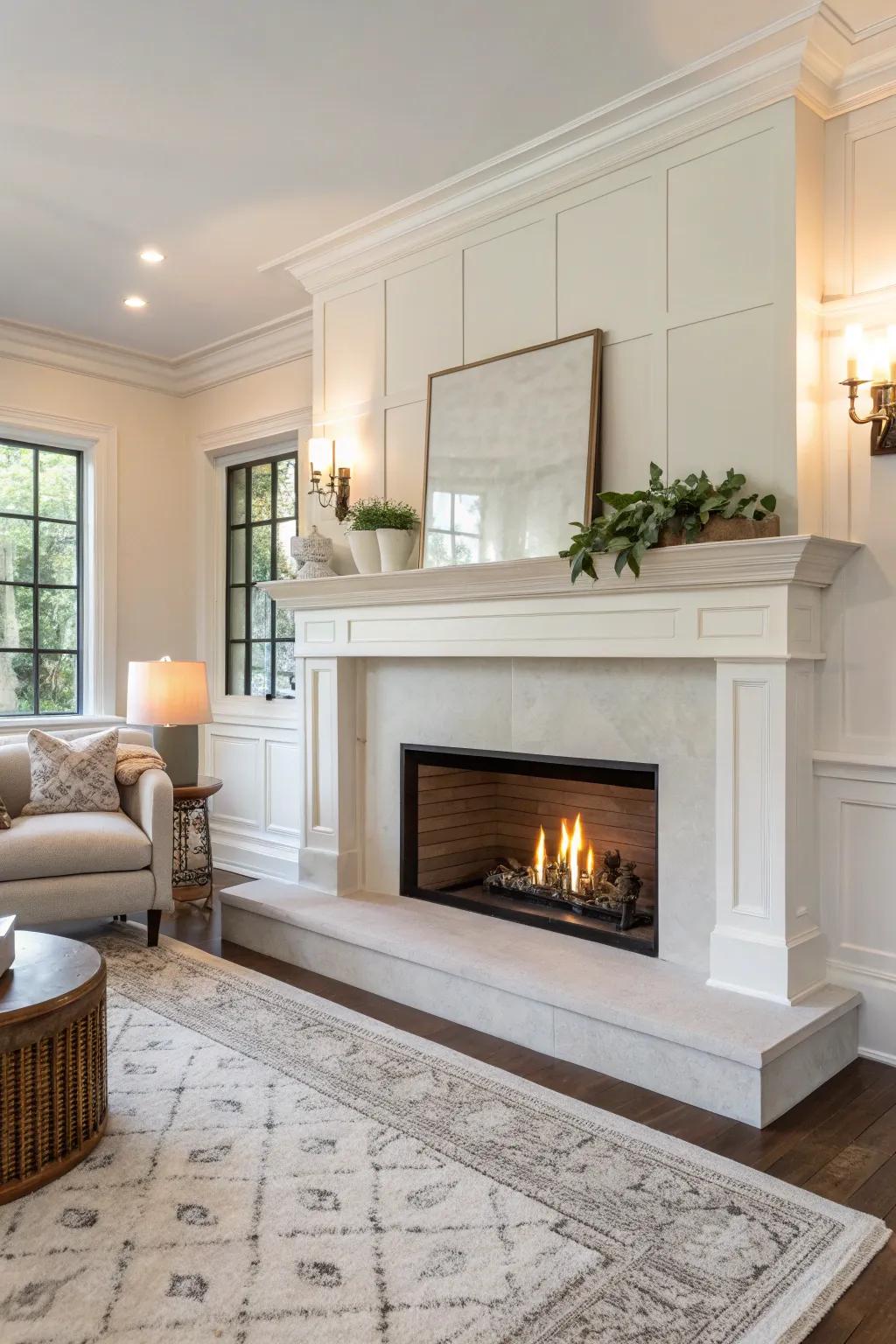 Floating mantels bring a modern edge to your fireplace.