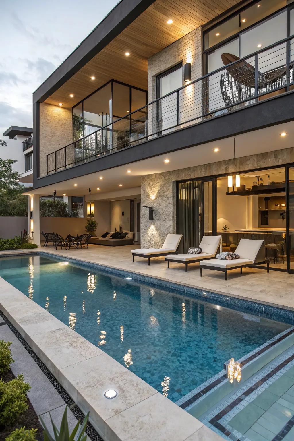 A tiered <strong>pool</strong> offering varied experiences in one cohesive design.” loading=”lazy” class=”pimg”>
	</picture><figcaption>A tiered <strong>pool</strong> offering varied experiences in one cohesive design.</figcaption></figure>
<p>Go for a <strong>tiered pool</strong> to add depth and dimension. This design offers multiple areas for lounging and swimming, making it a versatile choice.</p>
<h3>You might give these a try:</h3>
<ul class=