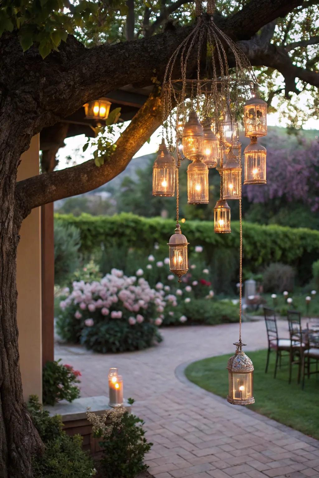 Step into a fairy tale with a luster chandelier.