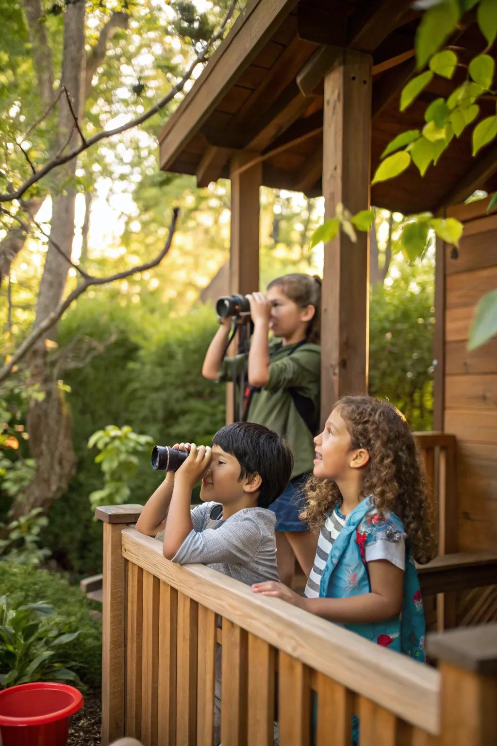 Discover nature with an observation station.