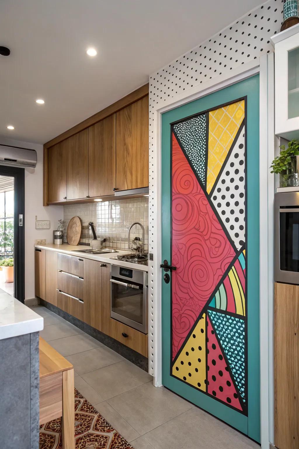 Add surprise with pop art in unforeseen spots.