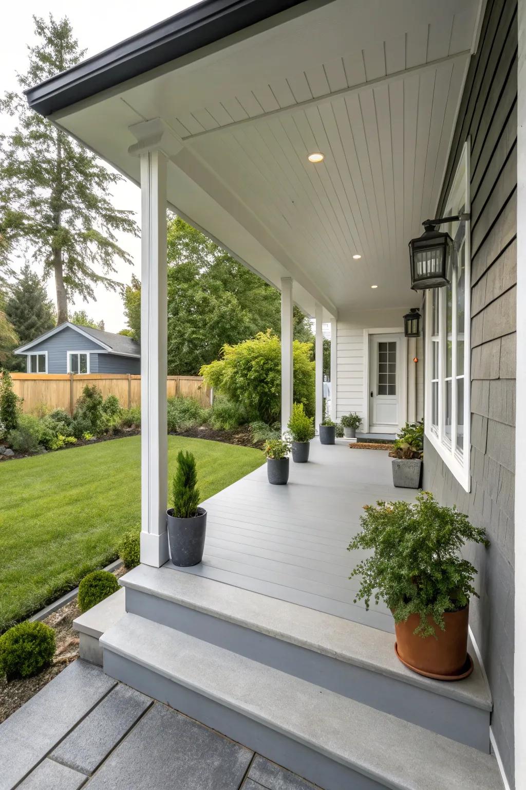 Simple trim brings a sleek modern feel.