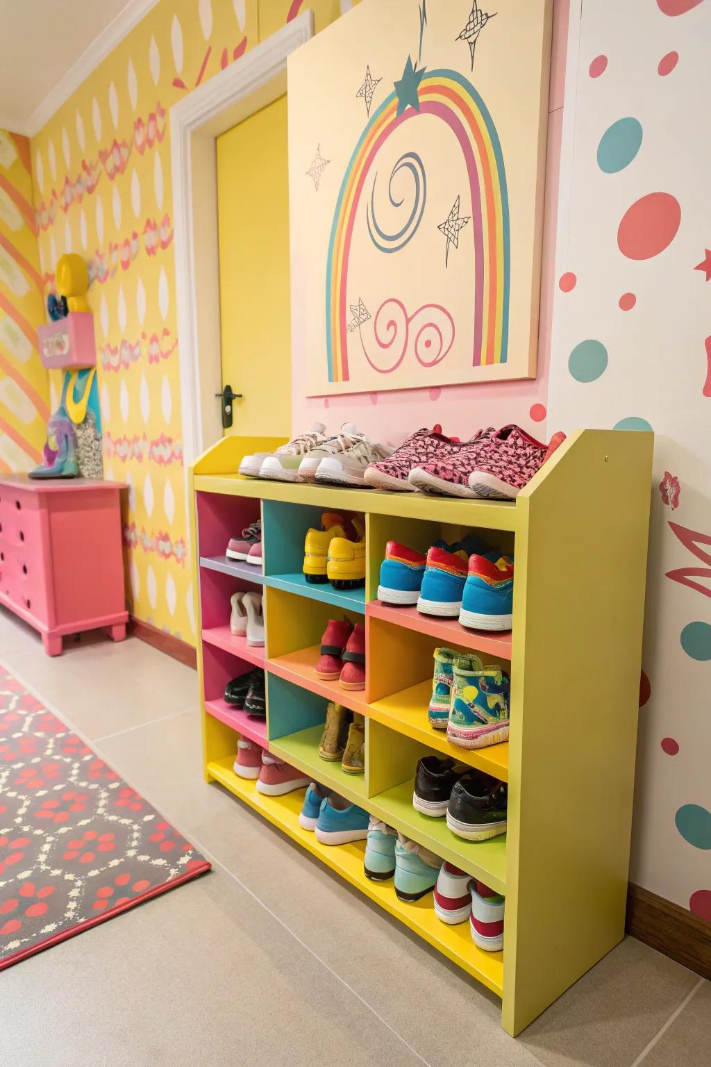 Bring joy to your storage with a splash of bright color.