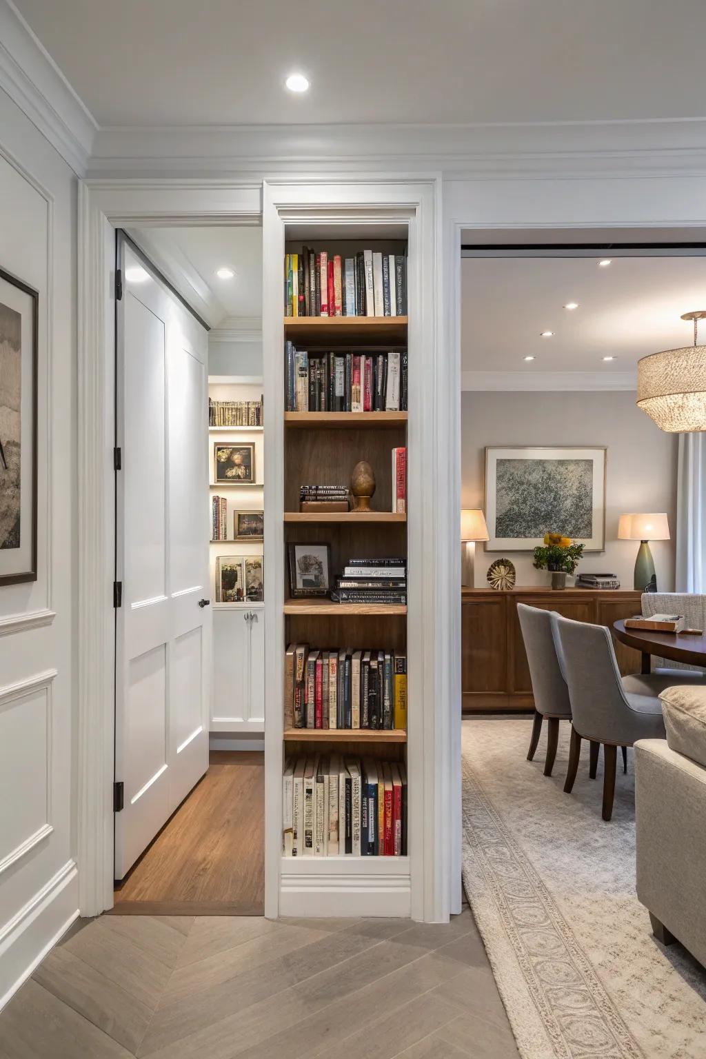 Secret doors offer a clever, concealed solution.
