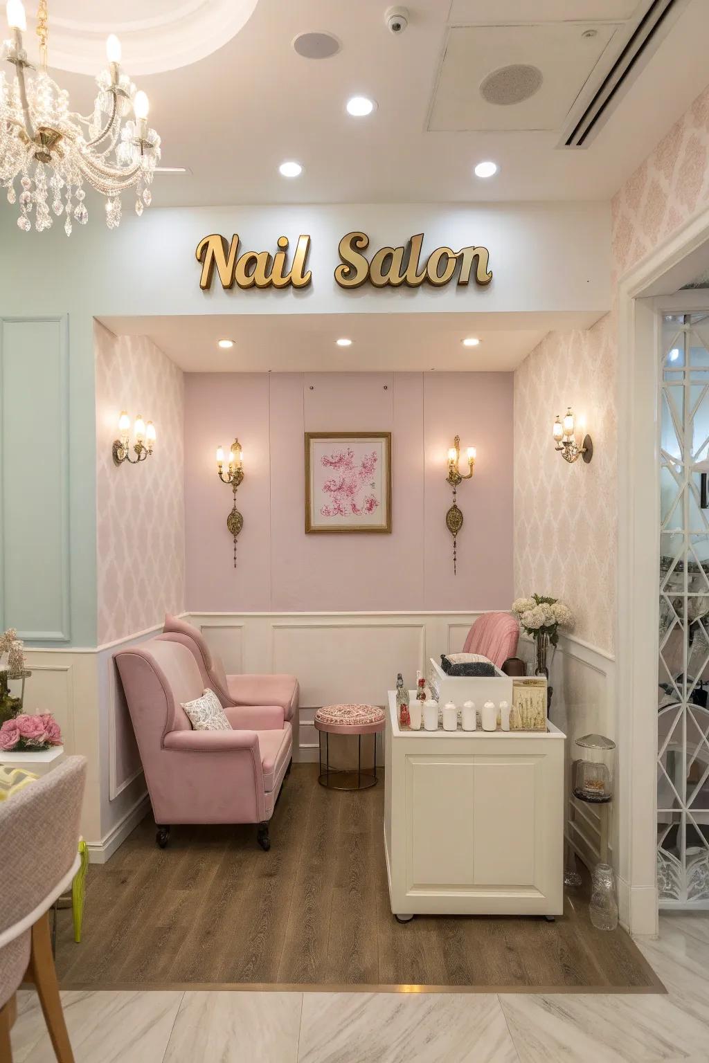 Custom signs add charm and flair.