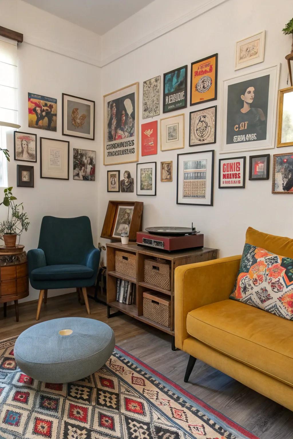 An eclectic design introduces character and comfort.