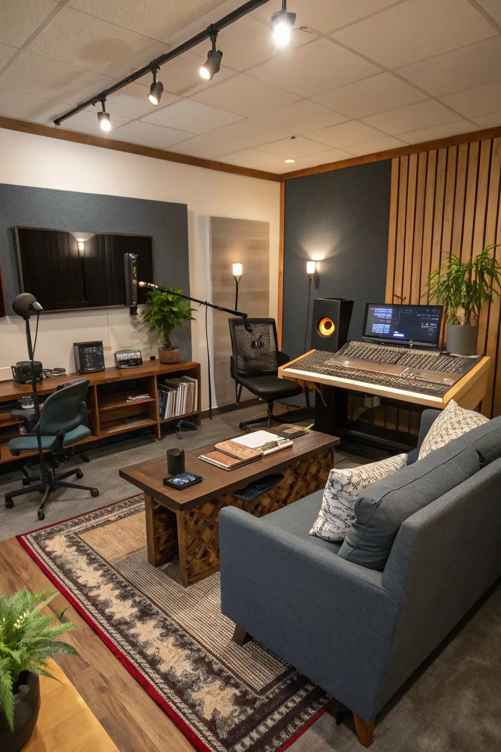 A multi-functional space supports diverse creative activities.