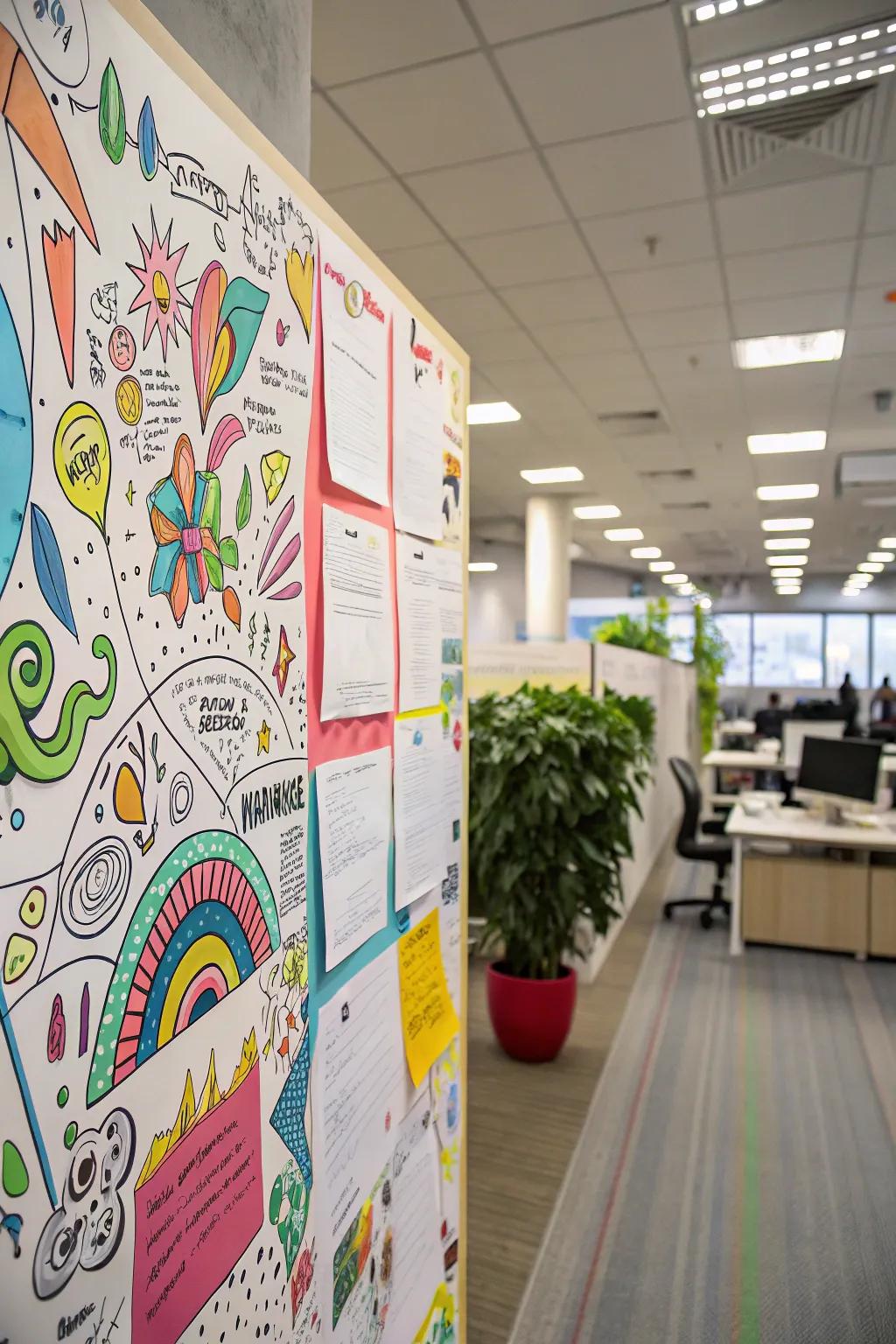 Celebrate the energy of summer with a festival of colors board.