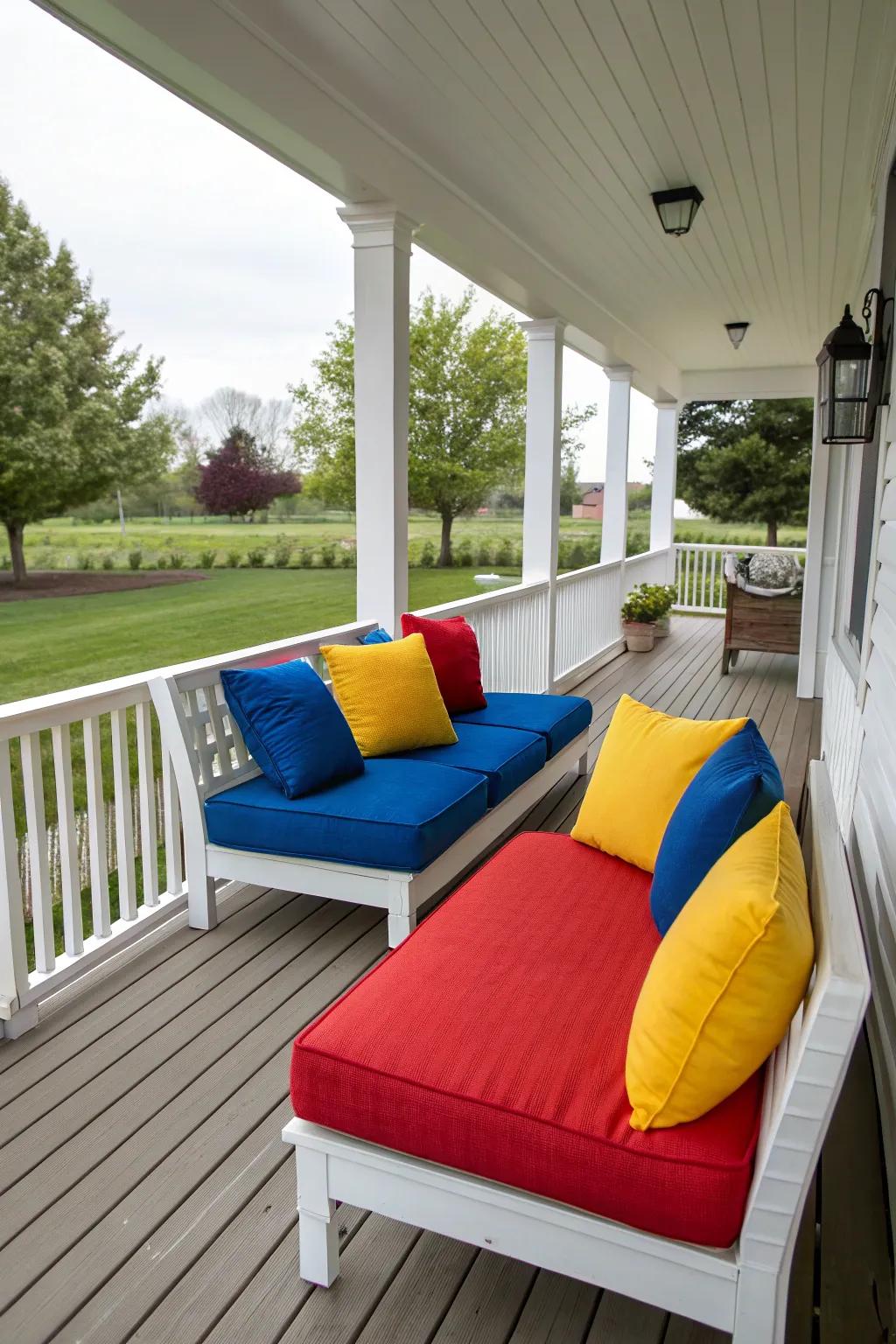 Enjoy style and resilience with weather-proof cushions.