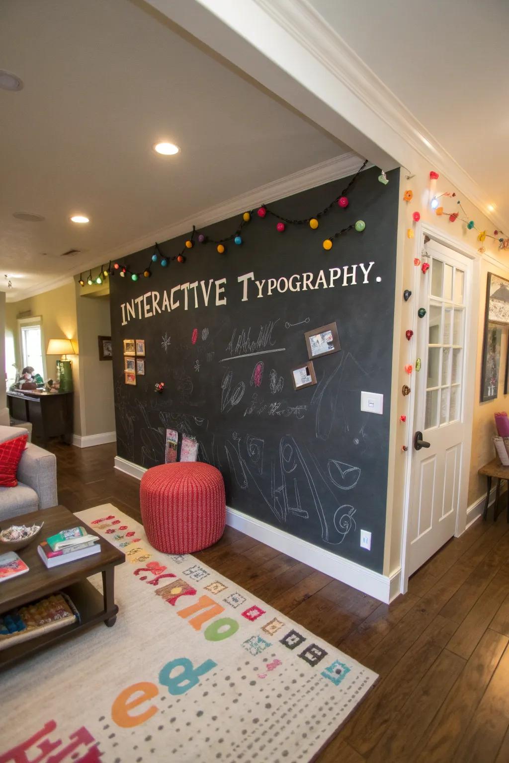 Dynamic lettering provides unlimited amusement and inventiveness.