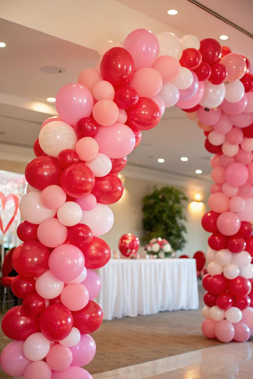 Create a festive atmosphere with a DIY balloon arch.