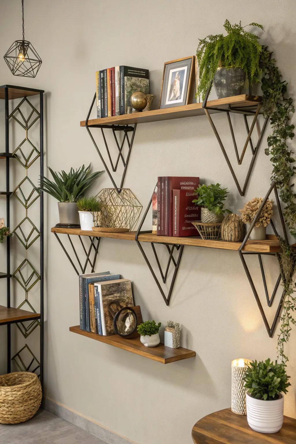 Metamorphose shelves into artistic creations.