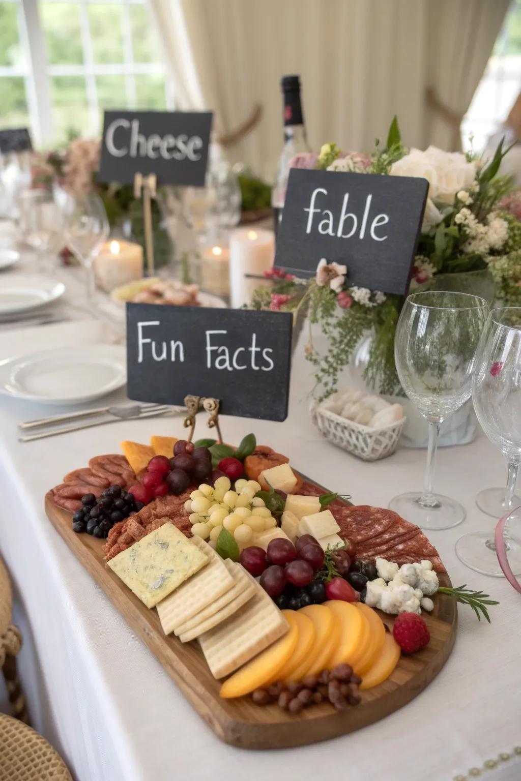 Bespoke signage adds a personal and informative touch.