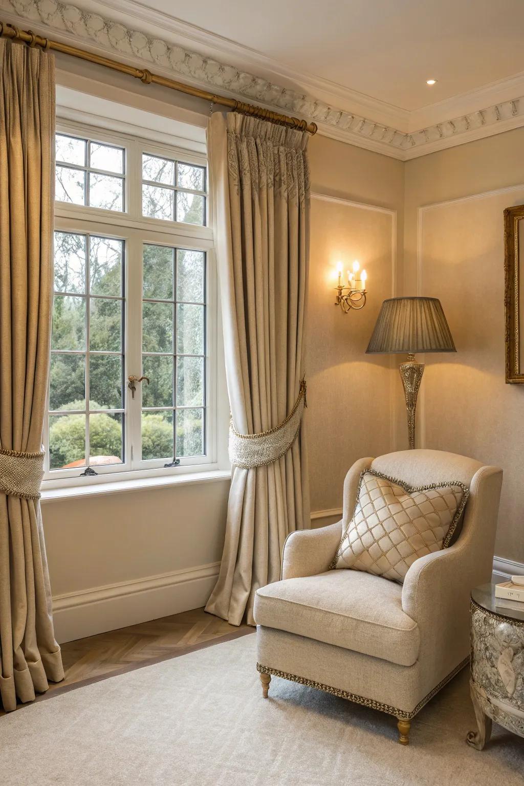 Classic sandstone frames offer understated beauty to any room.