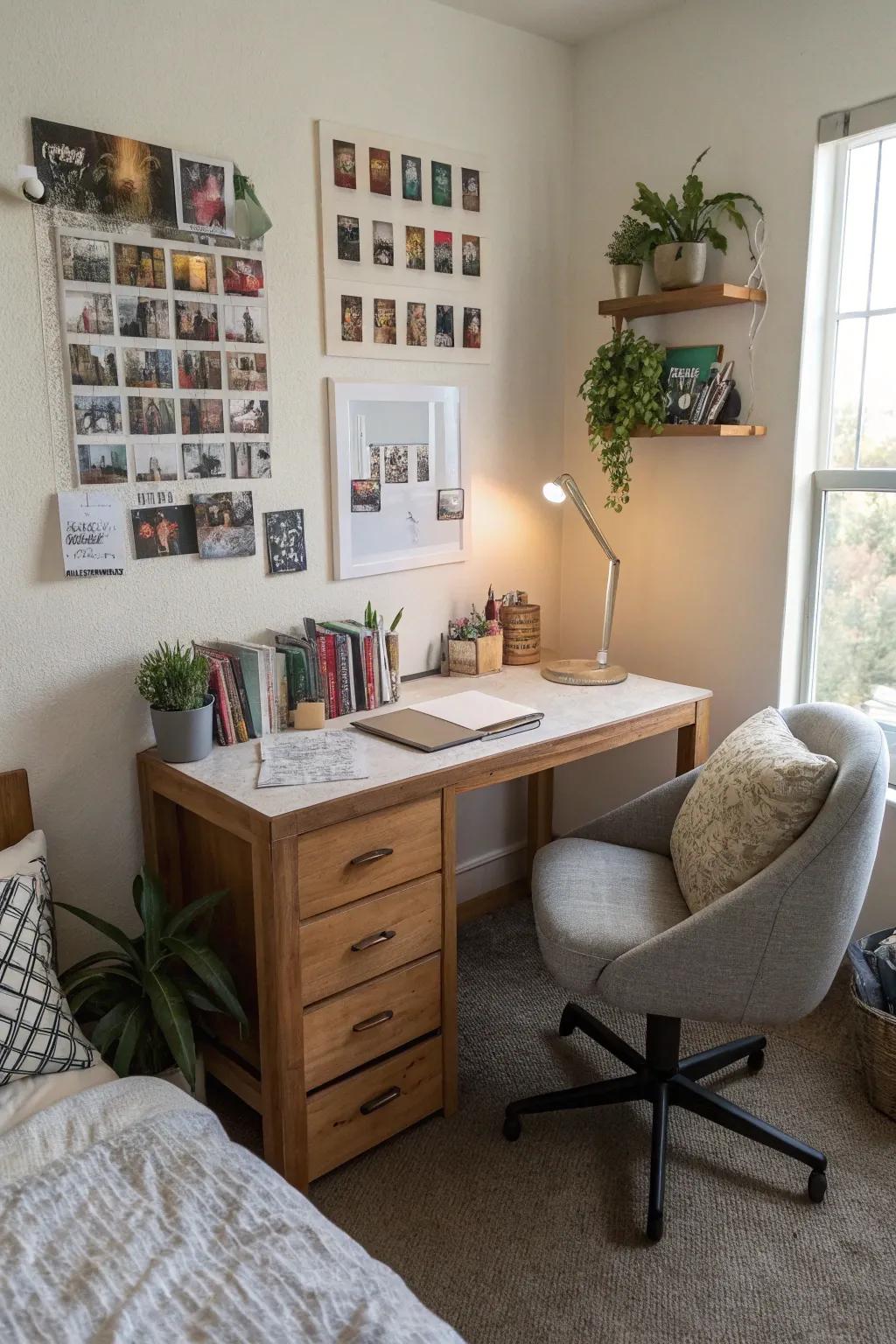 A functional workspace encourages productivity.