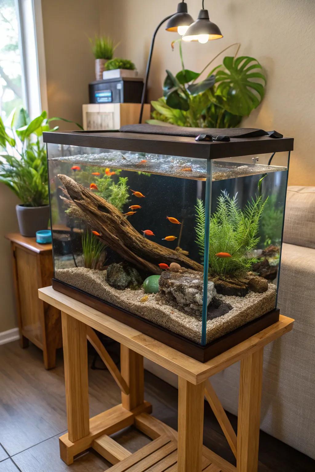 An eco-conscious configuration is advantageous for both your tank and the earth.