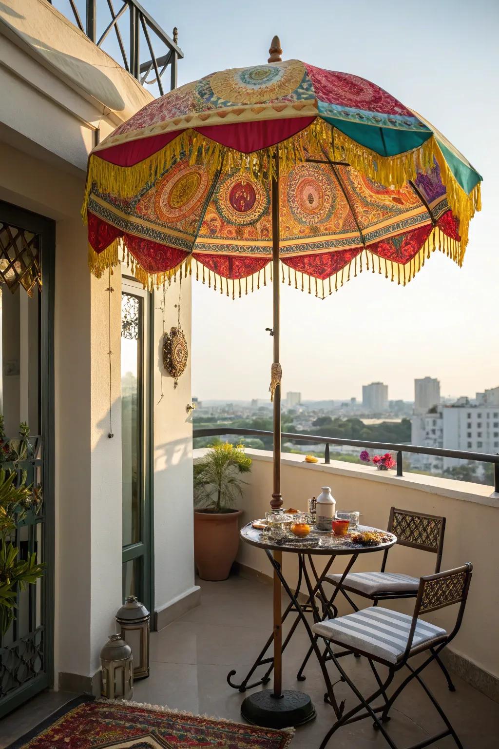 Unique shade devices bring color and shade to your outdoor space.