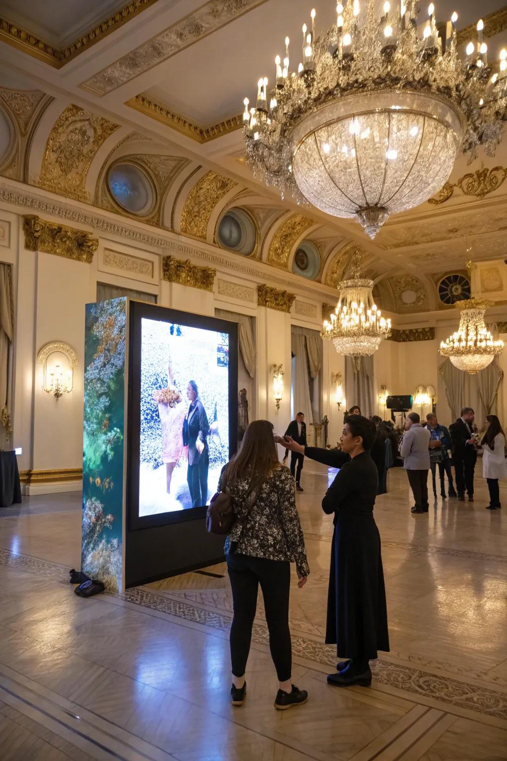 Delight attendees with a surprise interactive art installation.