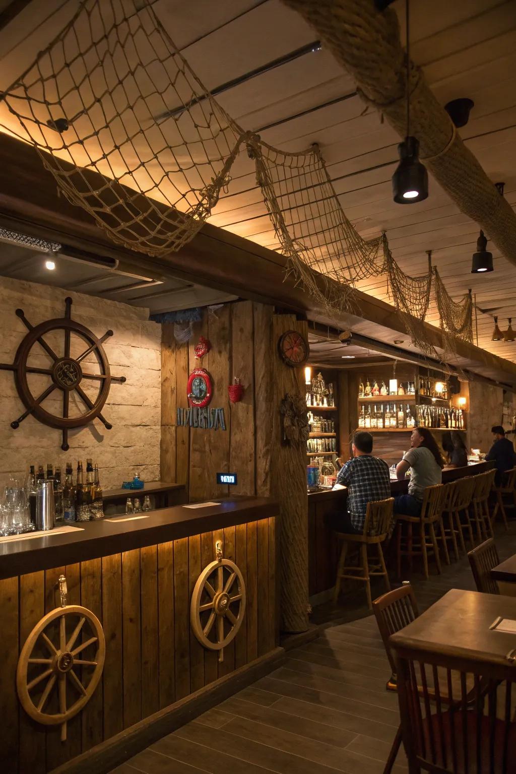 A themed design creates a cohesive and immersive experience.