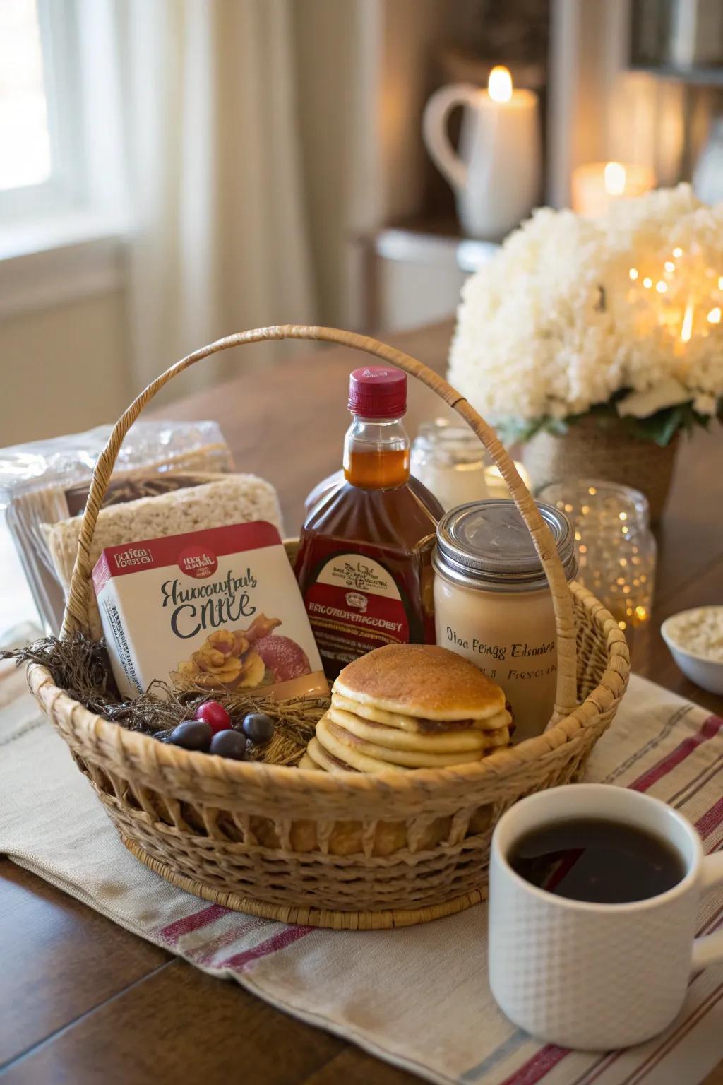 Kick off the morning with this ultimate birthday brunch basket.