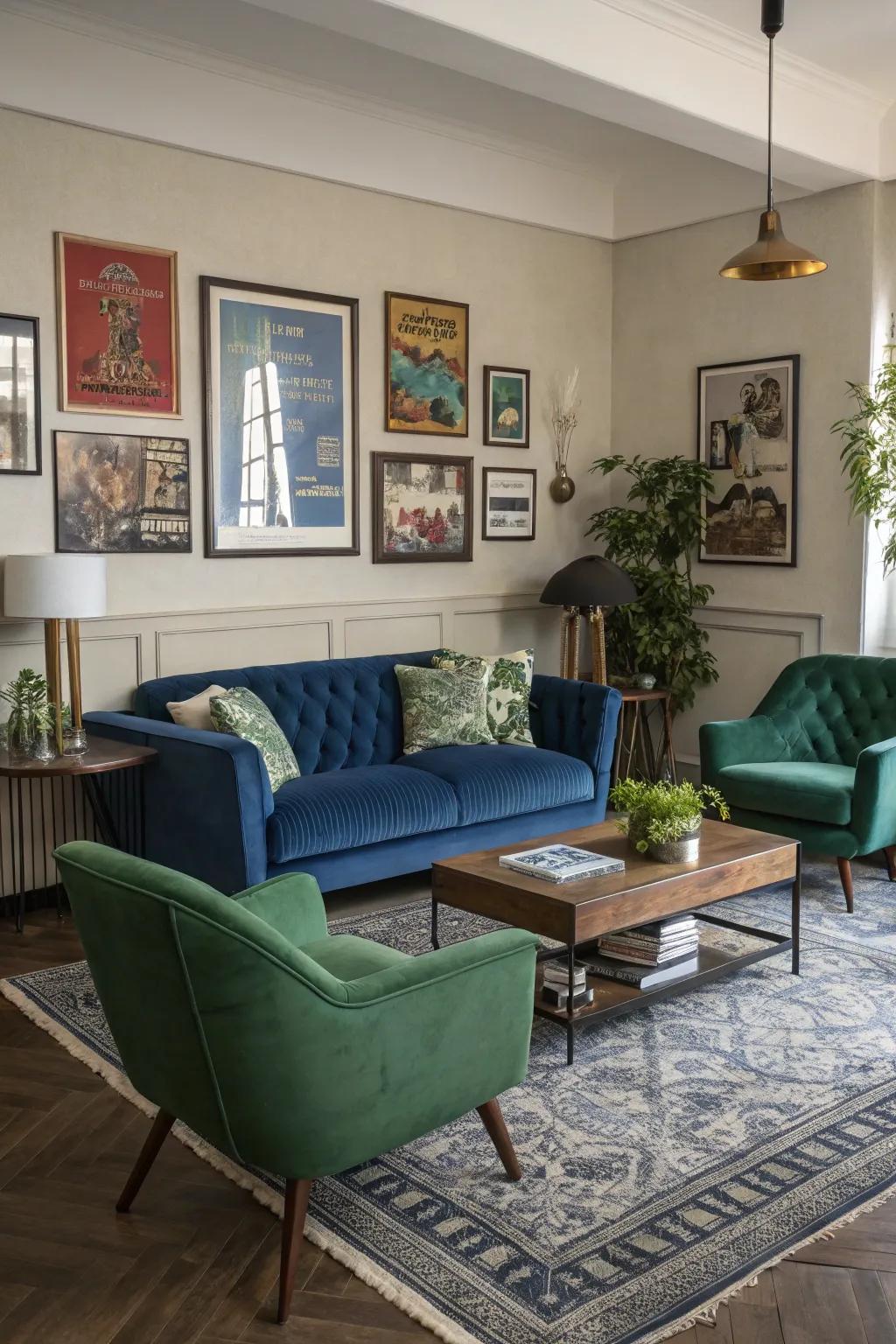 A varied combination gives a rich collection of textures and styles.