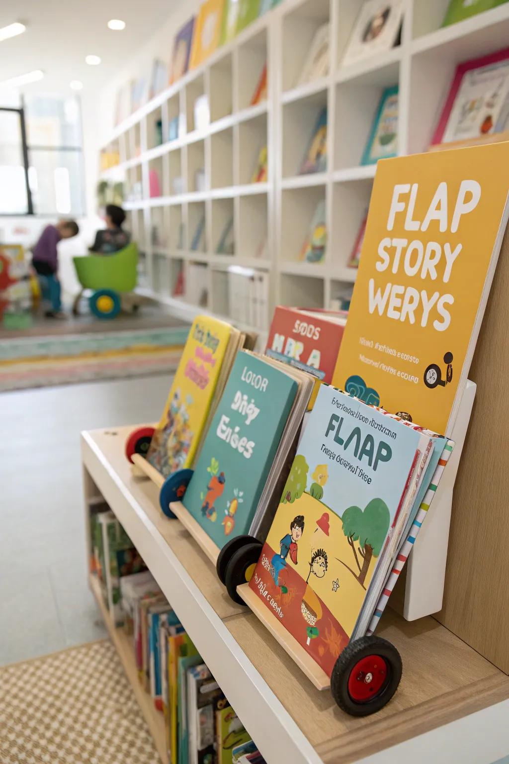 Engaging book covers give a fun reading experience.