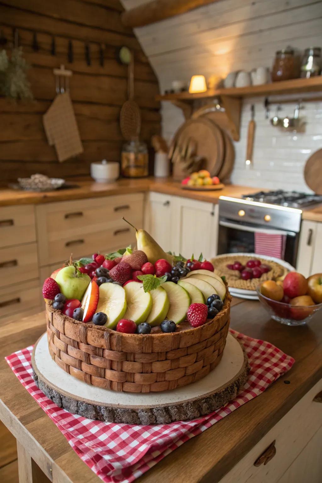 A rustic fruit load cake that’s as inviting as it is delicious.