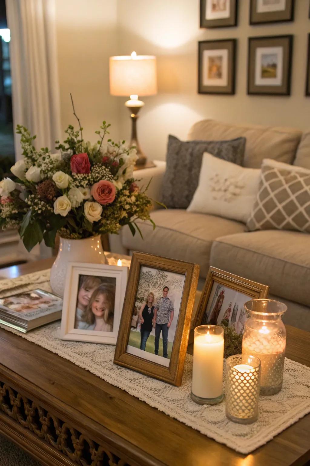 Kin snaps personalize your decoration with warmth and sentiment.