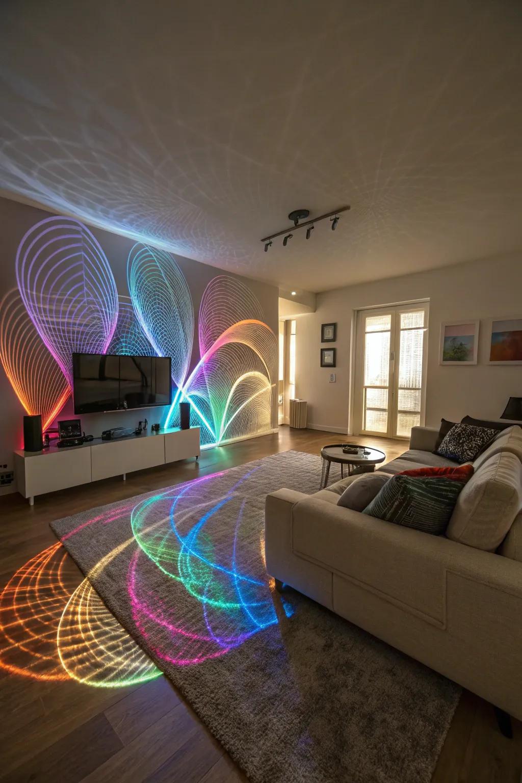 Express your mood with abstract light.