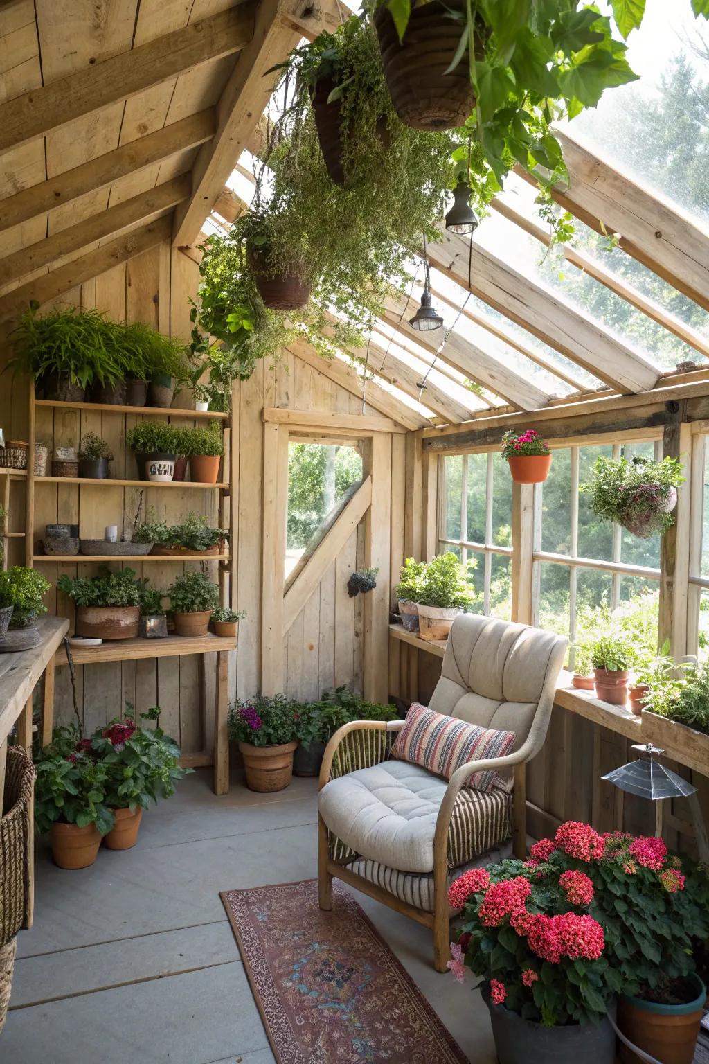 A lush plant space to enjoy nature.