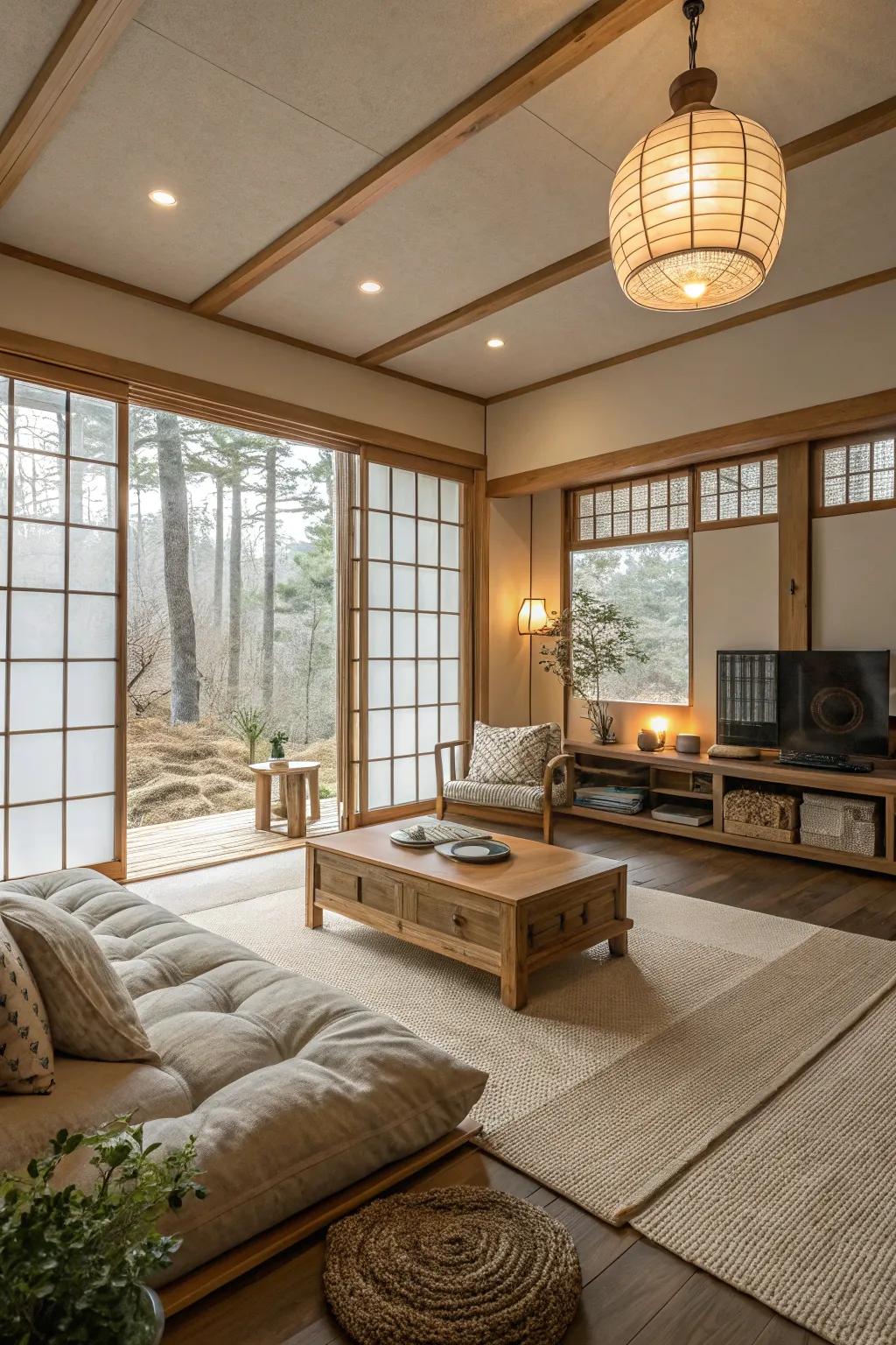 Japandi design brings together simplicity and warmth.