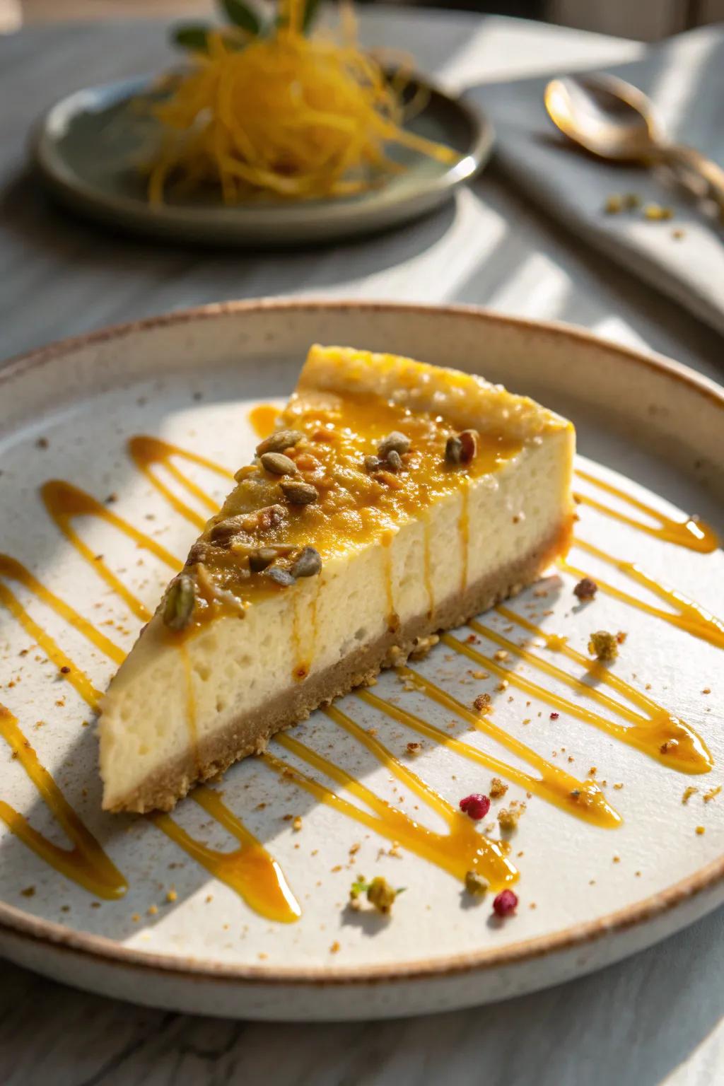 Sweet cheese dream, a lush and creamy dessert featuring an Indian innovation.