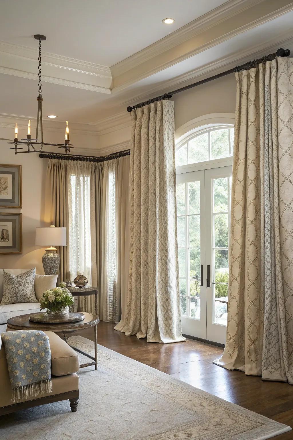 Transitional designs offer timeless versatility.