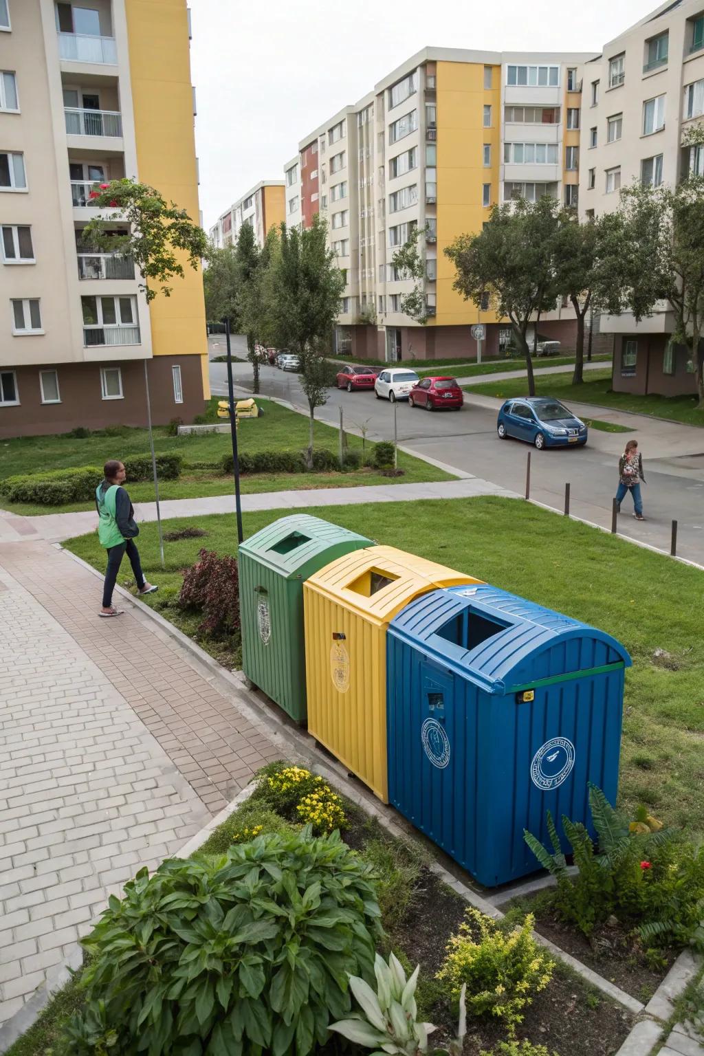 Connected covers offer customizable solutions for trash bins.