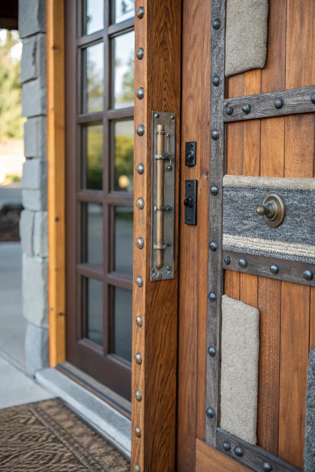 An amalgamation of textural qualities forges a vibrant and welcoming entrance.