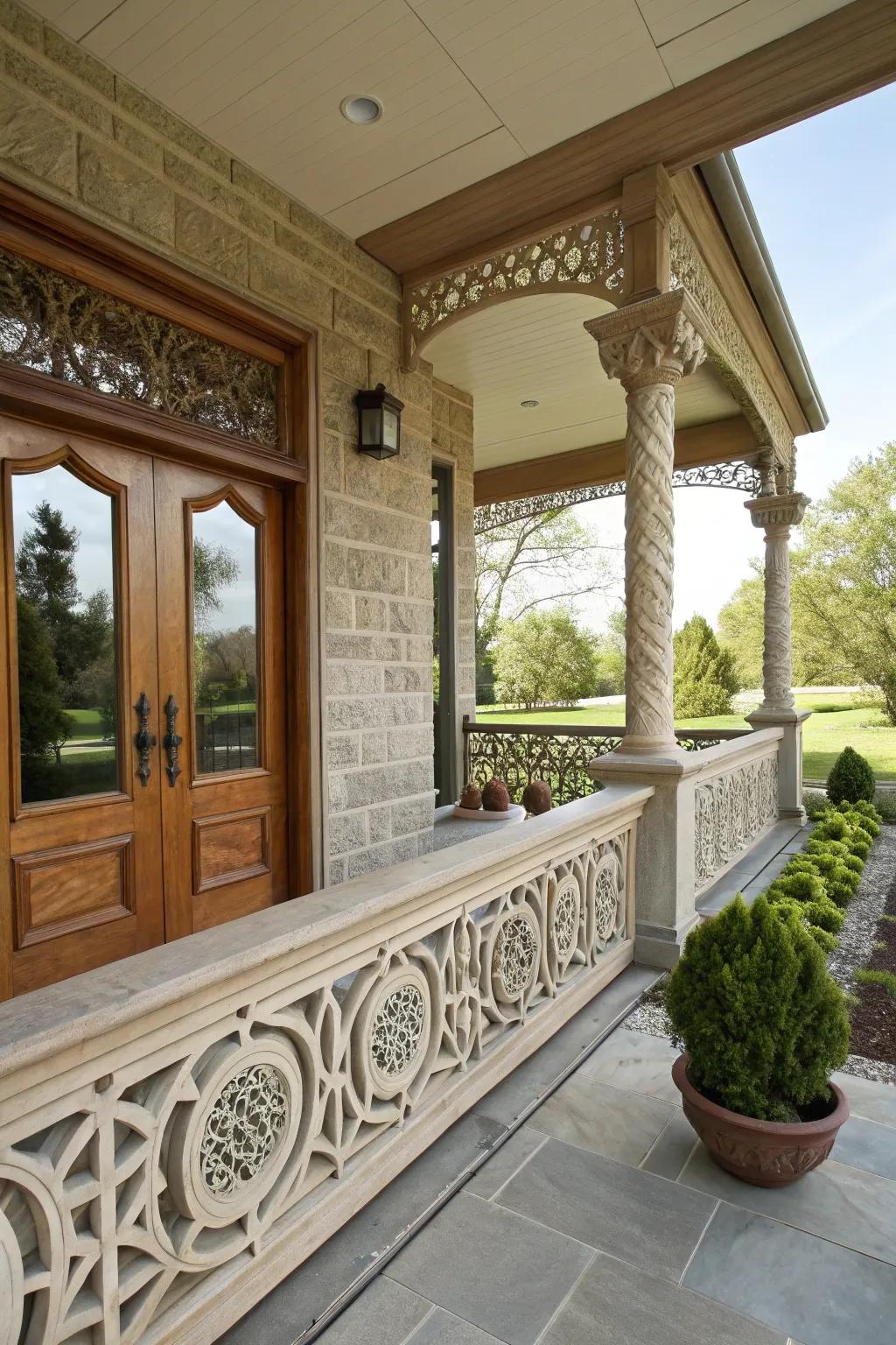 Create a luxurious space with stone inlays