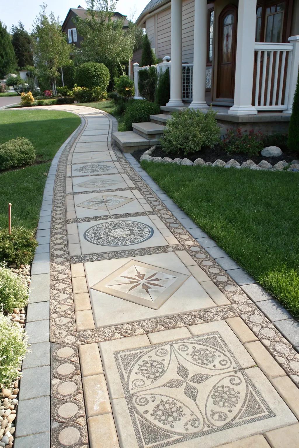 Artistic accents add a touch of creativity.