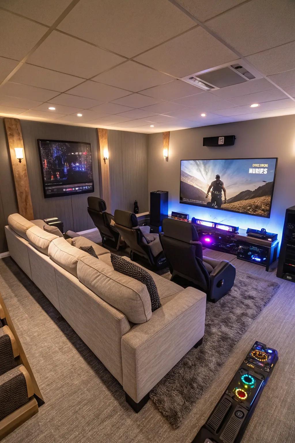 Maximize entertainment with your center.