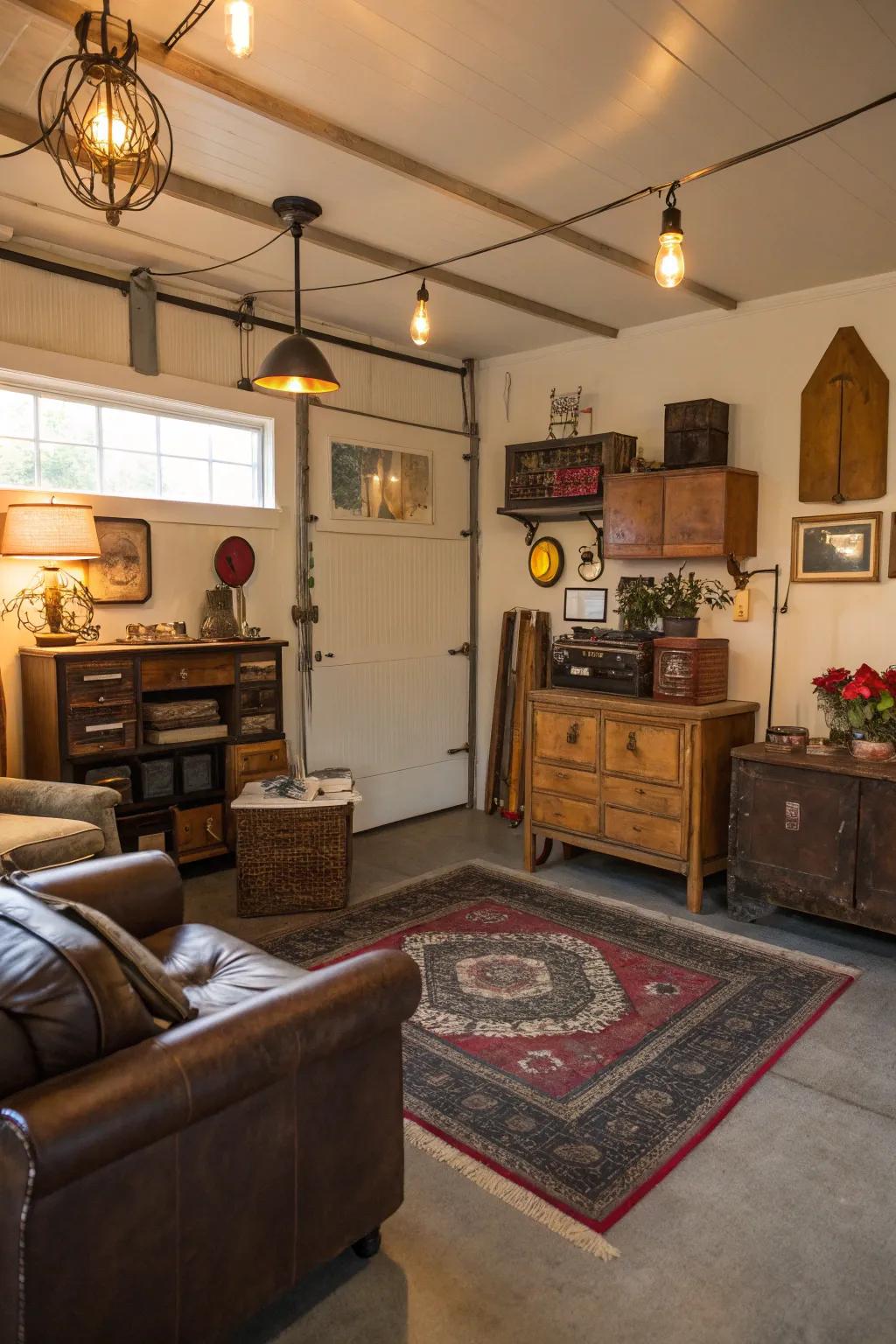 Aged touches inject distinctiveness and charm into modern spaces.