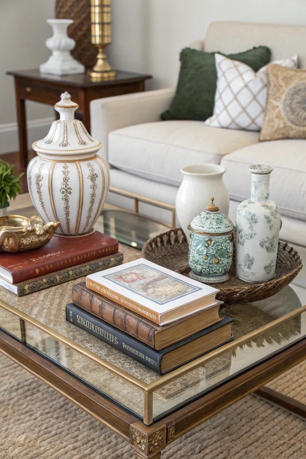 A unique and personalized look comes from an eclectic mix of styles.