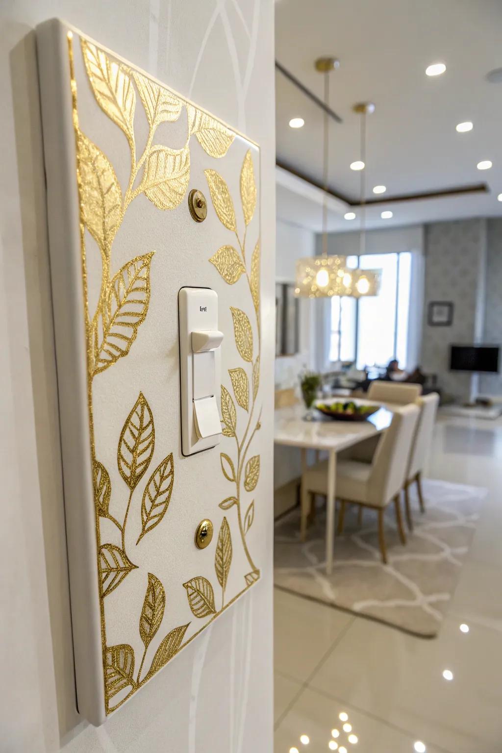 Elevate the everyday with gilded switch covers.