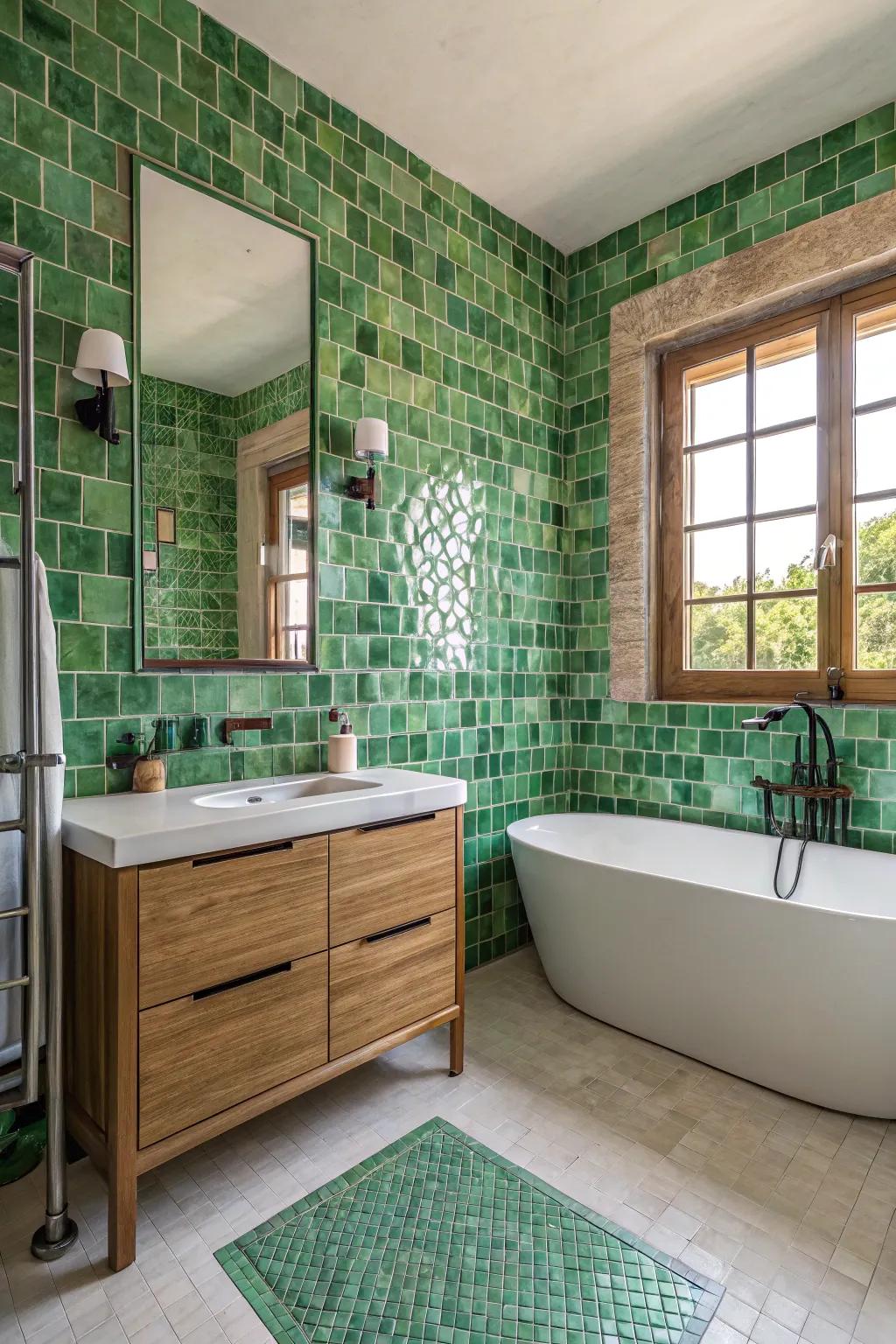 Clay tiles bring authenticity and artful texture.