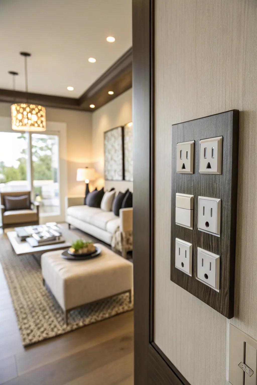 New wall plates add a polished touch to your home.
