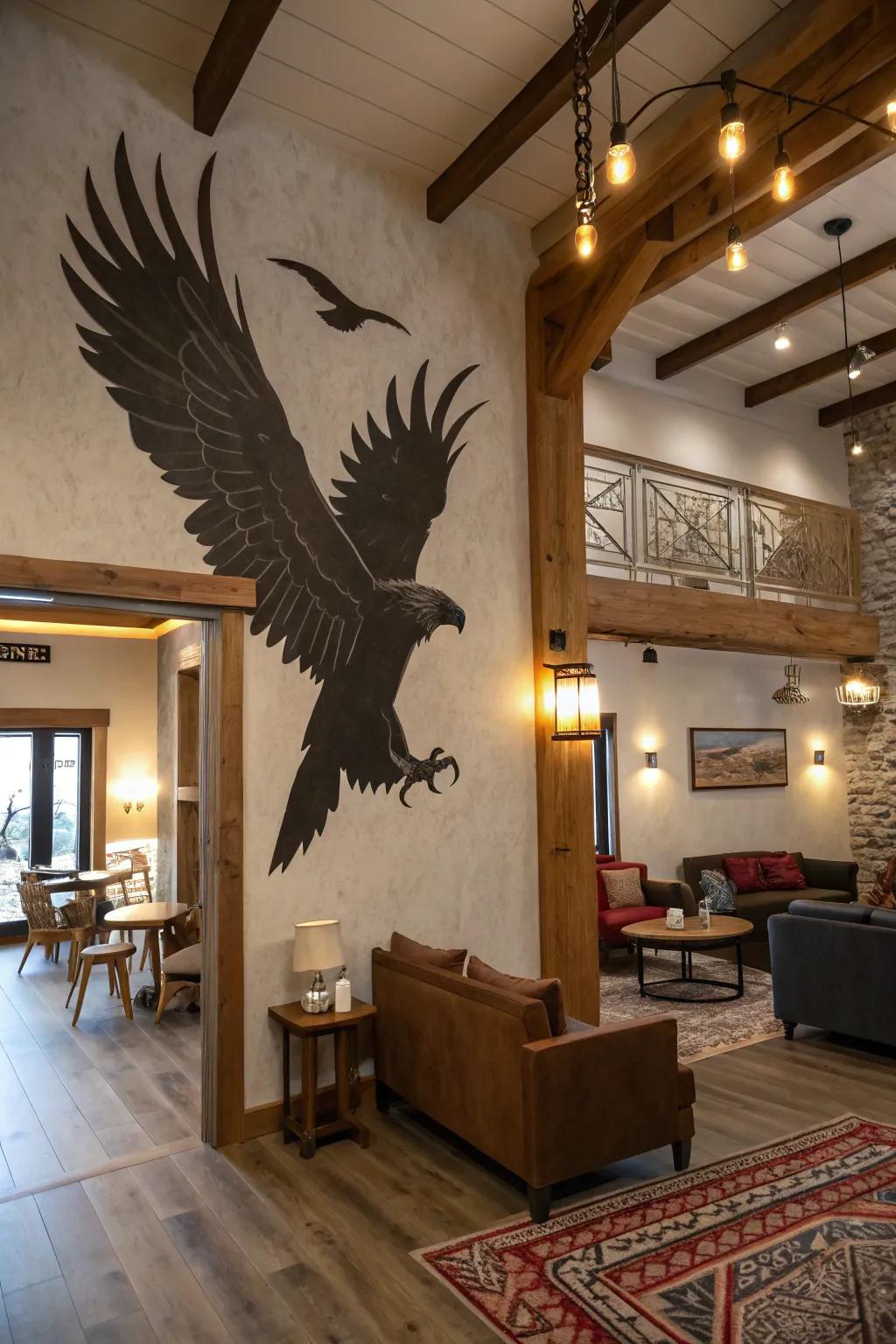 Wall stickers can generate a dramatic and memorable effect within your room.