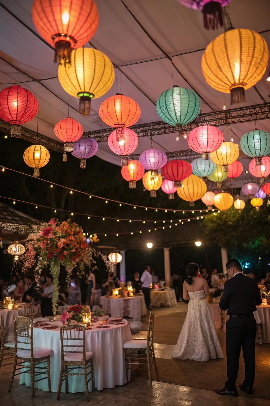 Cultural illumination elements infuse a personal detail.