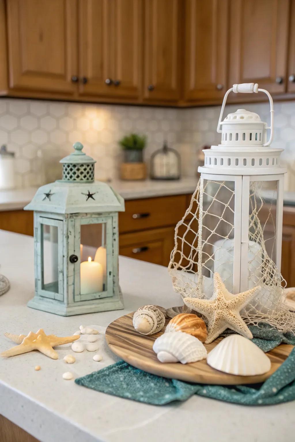 A styled vignette carries a unified tale to your kitchen.