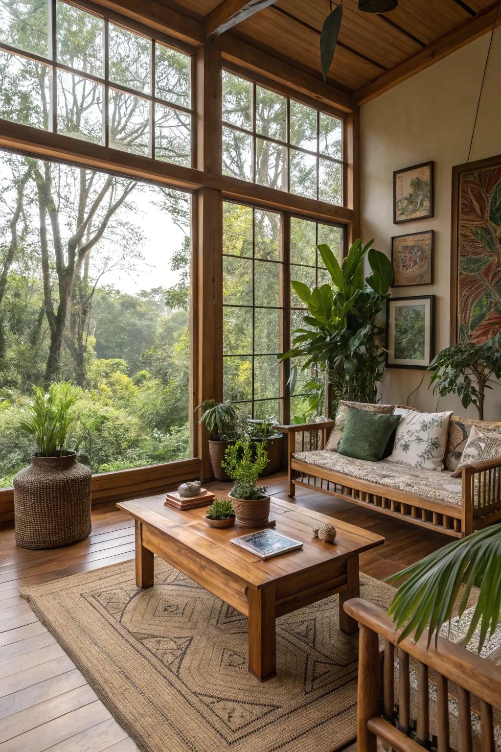 A harmonious expanse that mirrors the aesthetic of the inherent realm located externally.