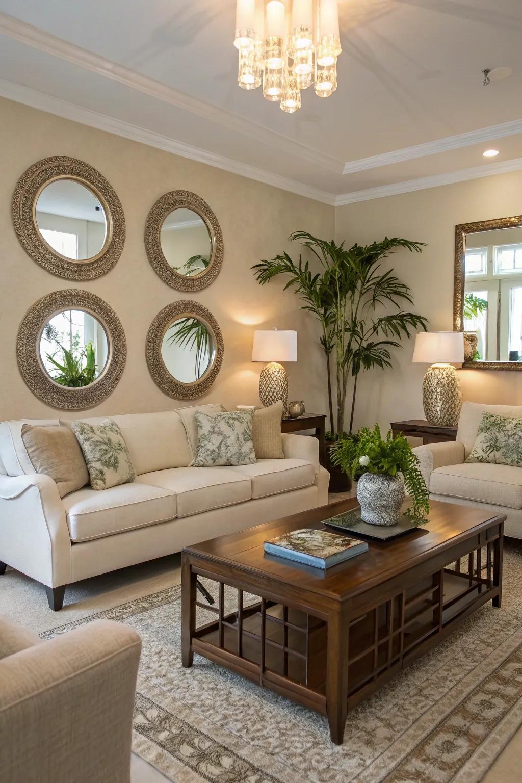 Enhance harmony with Feng Shui mirror placements.